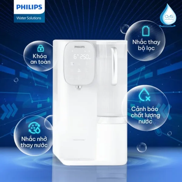 Các Tính Năng An Toàn, Tiện Ích Trên Máy Lọc Nóng Lạnh Philips ADD6912