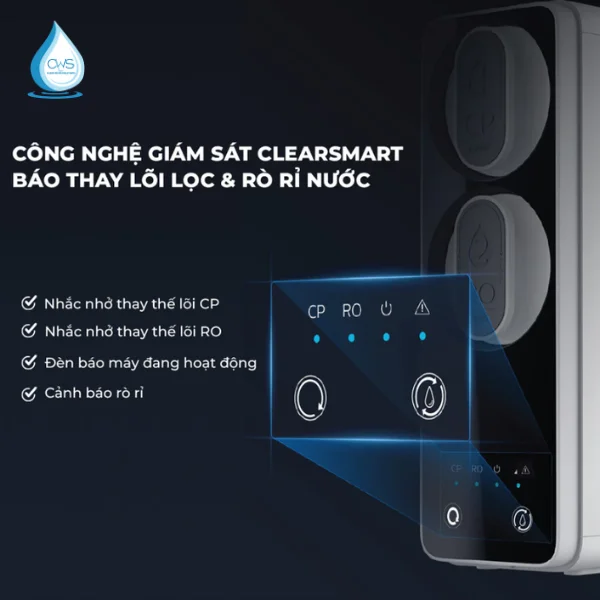 Công Nghệ Giám Sát CleanSmart Cảnh Báo Thay Lõi Lọc
