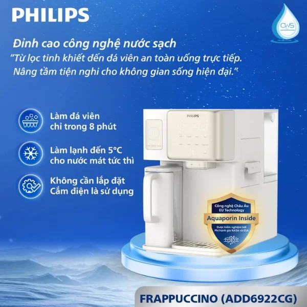 Khám Phá Các Tính Năng Và Công Nghệ Nổi Bật Trên Máy Lọc Nóng Lạnh Philips ADD6922CG/97