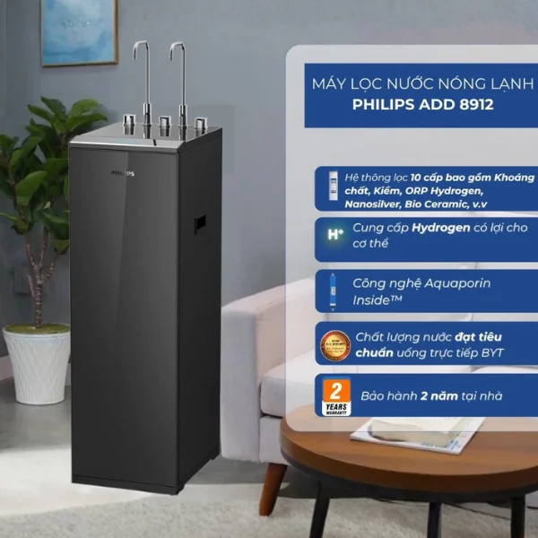 Khám Phá Các Tính Năng Và Ưu Điểm Vượt Trội Của Máy Lọc Nóng Lạnh Philips ADD8912/74