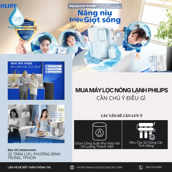 Mua Máy Lọc Nóng Lạnh Philips Cần Chú Ý Điều Gì