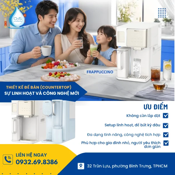 Thiết Kế Để Bàn (Countertop) – Sự Linh Hoạt Và Công Nghệ Mới