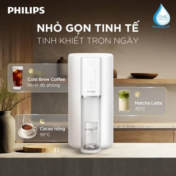 Tính Năng Cung Cấp Đa Dạng Nhiệt Độ Nước Trên Máy Lọc Nước Philips ADD6901 RO