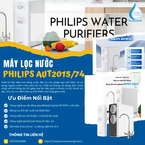 Ưu Điểm Vượt Trội Của Máy Lọc Nước Philips AUT2015