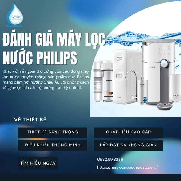 Đánh Giá Máy Lọc Nước Philips Về Thiết Kế Và Tính Thẩm Mỹ