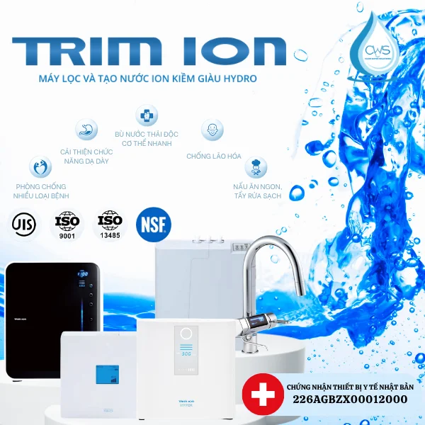 Khám Phá Máy Lọc Nước Ion Kiềm Trim Ion - Công Nghệ Tạo Nước Giàu Hydrogen