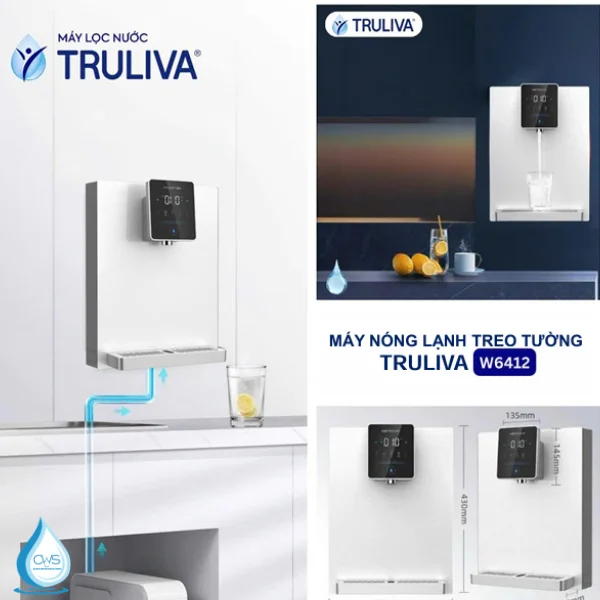 Máy Nóng Lạnh Treo Tường Truliva W6412 - Nâng Cấp Trải Nghiệm Cho Nguồn Nước Gia Đình