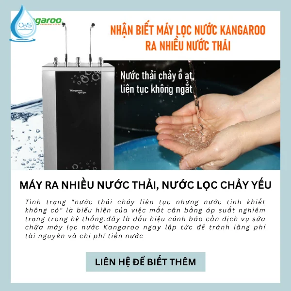 Máy Ra Nhiều Nước Thải, Nước Lọc Chảy Yếu