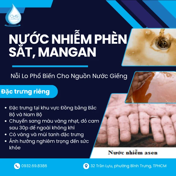 Nhiễm Phèn Sắt, Mangan – Nỗi Lo Phổ Biến