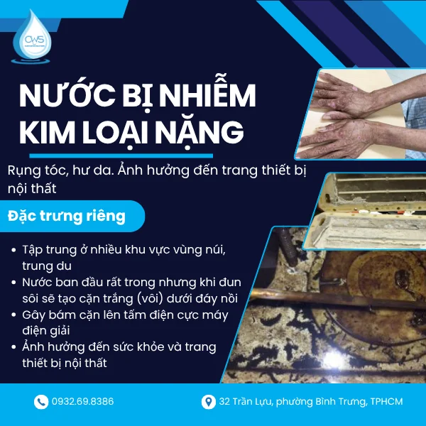 Nước Bị Nhiễm Kim Loại Nặng Và Độ Cứng Cao
