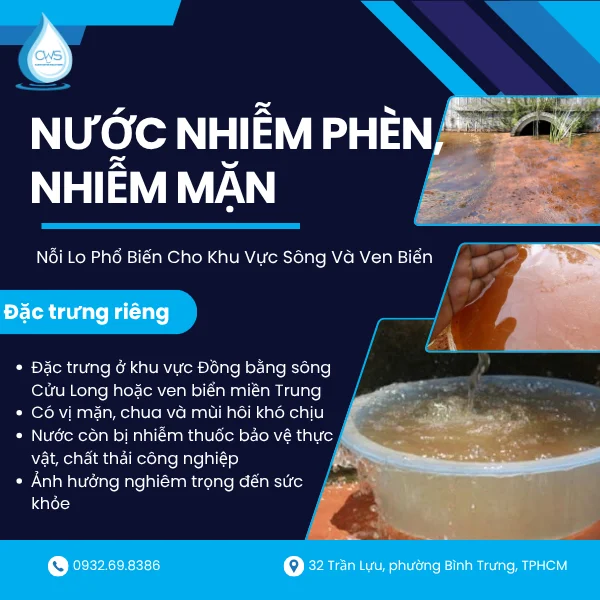 Nước Nhiễm Mặn Và Phèn Nặng Tại Sông Và Ven Biển