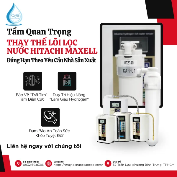 Tầm Quan Trọng Của Việc Thay Thế Lõi Lọc Nước Hitachi Maxell Đúng Hạn