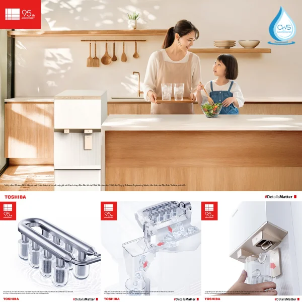 Tính Năng Làm Đá Khép Kín Trên Máy Lọc Nóng Lạnh Làm Đá Toshiba TWP-IW2469SVN(K)
