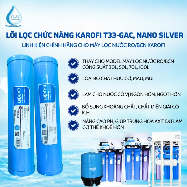 Lõi Lọc Chức Năng Karofi - Linh Kiện Chính Hãng Cho Máy Lọc Nước RO/BCN Karofi