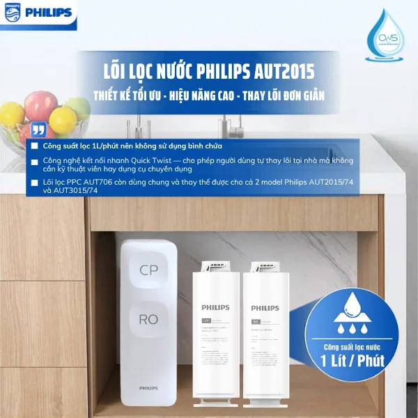 Lõi Lọc Nước Philips AUT2015 Chính Hãng Có Gì Đặc Biệt