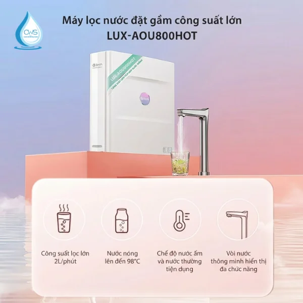 Máy Lọc Nước AO Smith LUX-AOU800HOT - Bước Tiến Vượt Trội Tại Thị Trường Việt Nam