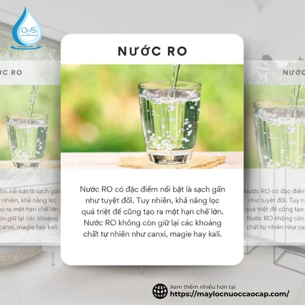 Nước Lọc RO Tinh Khiết Thiếu Khoáng Chất