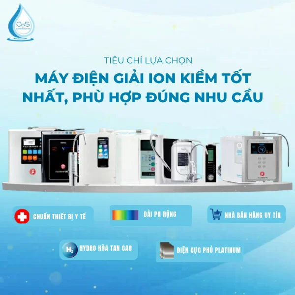 Tiêu Chí Lựa Chọn Máy Điện Giải Ion Kiềm Tốt Nhất, Phù Hợp Đúng Nhu Cầu