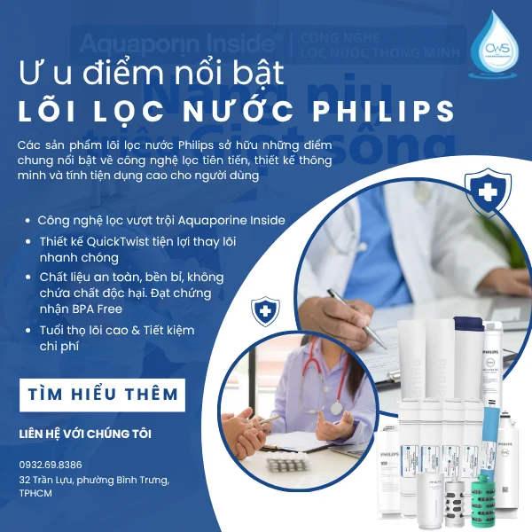 Ưu Điểm Nổi Bật Của Lõi Lọc Nước Philips