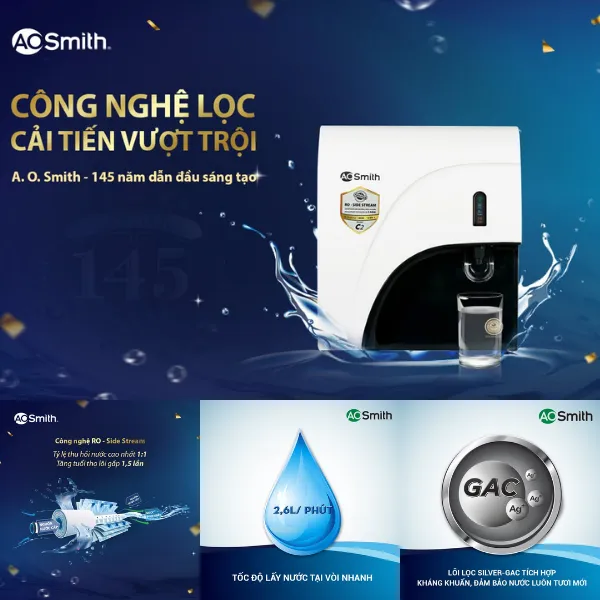 Các Tính Năng Công Nghệ Nổi Bật Của Máy Lọc Nước AO Smith C2 Cho Nhu Cầu Sử Dụng Gia Đình