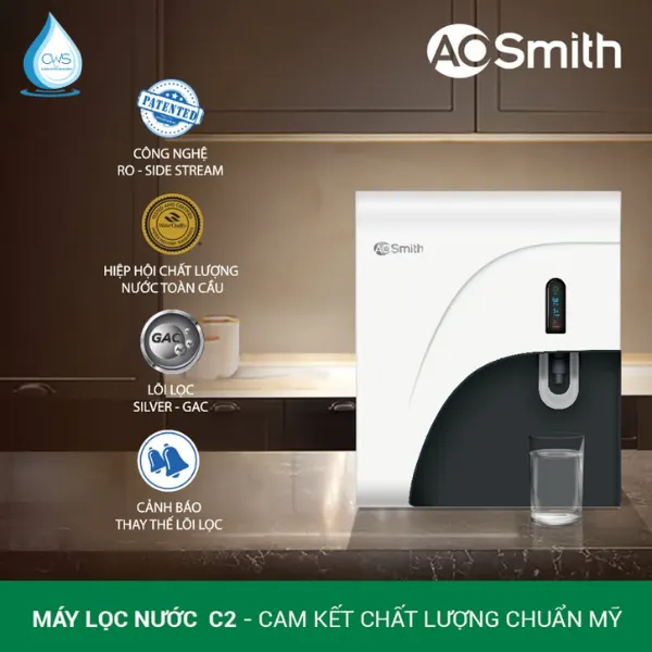 Các Tính Năng Công Nghệ Nổi Bật Của Máy Lọc Nước AO Smith C2 Cho Nhu Cầu Sử Dụng Gia Đình