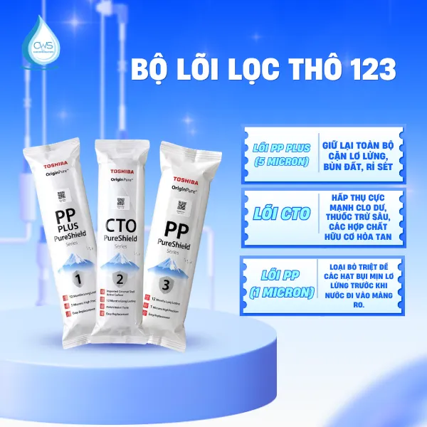 Cấu Tạo Và Chức Năng Của Bộ Lõi Lọc Nước Toshiba TWP-WA2SVN(K) - Bộ Lõi Lọc Thô
