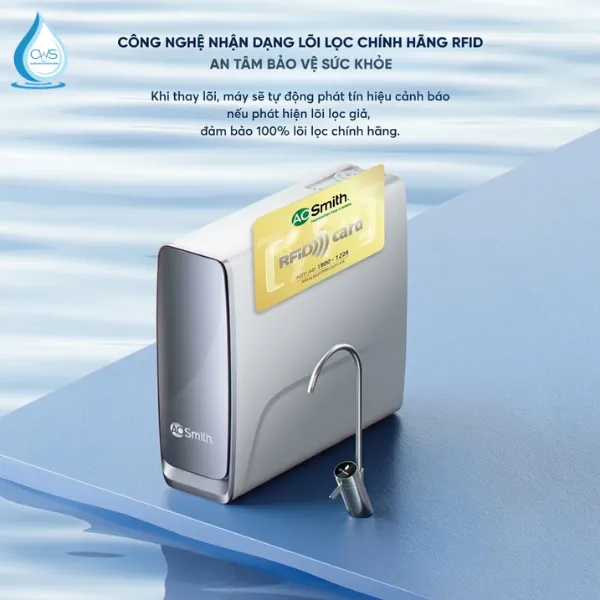 Công Nghệ RFID Xác Thực Lõi Chính Hãng Trên Máy Lọc Nước AO Smith X1000 — Bảo Vệ Người Dùng Khỏi Lõi Giả
