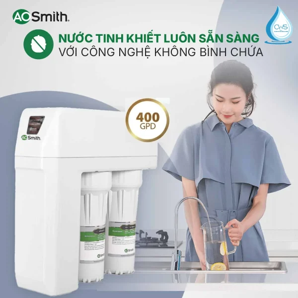 Công Suất Lọc 400 GPD – Nước Tươi Mới Mỗi Ngày Cho 4-5 Người
