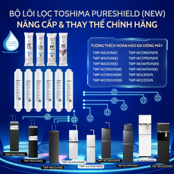 Danh Sách Các Dòng Máy Toshiba Tương Thích Với Bộ Lõi TWP-NA1SVN(K) Model Mới
