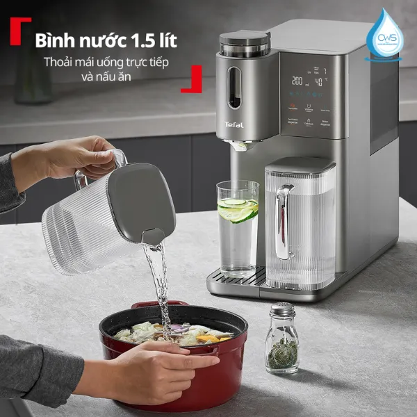 Máy Lọc Nước Tefal BR453AY0 Sở Hữu Bình Nước Rời Dung Tích 1,5L Cực Tiện Lợi