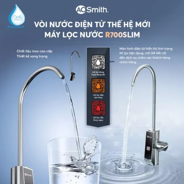 Vòi Nước Điện Tử Thế Hệ Mới - Thông Báo Thay Lõi Ngay Trên Vòi