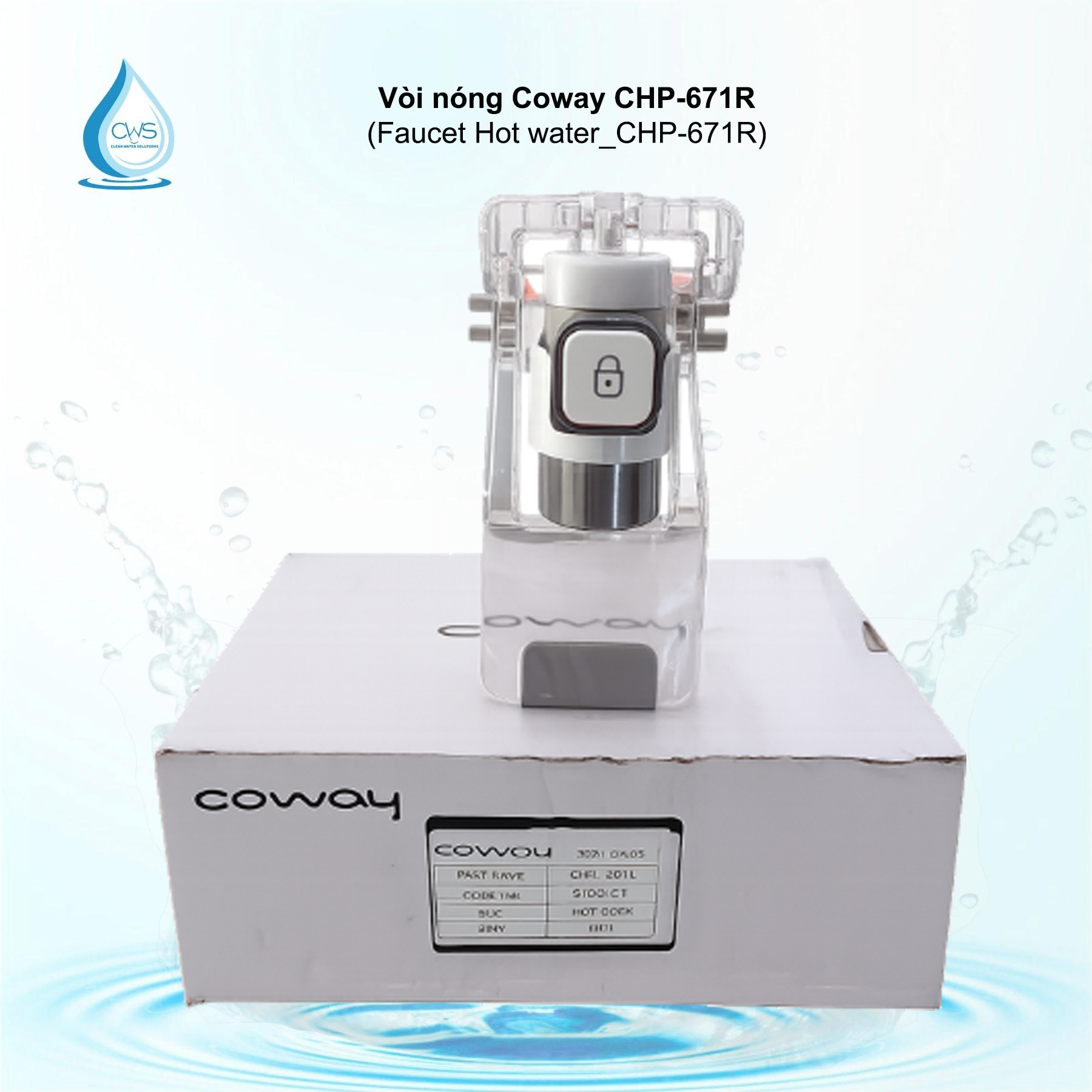 AVT LÕI LỌC VÀ PHỤ KIỆN - 179 Voi-nong-Coway-CHP-671R-Faucet-Hot-water_CHP-671R