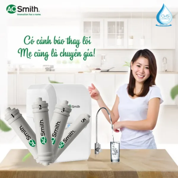 Có Bao Nhiêu Lõi Lọc Nước AO Smith Trong Máy