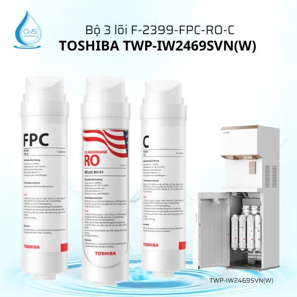 Combo 3 Lõi Lọc Nước Toshiba TWP-IW2469SVN(W) FPC-RO-C Combo 3 Lõi Lọc Nước Toshiba TWP-IW2469SVN(W) FPC-RO-C
