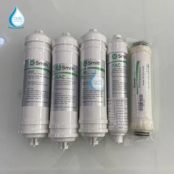Hình Ảnh Thực Tế Combo Lõi Lọc Nước AO Smith 5 Lõi Cho Các Model AR75-A-S-1E, AR75-A-S2, AR75-A-S-1, M1, G1, G2, Daisy và Daisy Plus Hình Ảnh Thực Tế Combo Lõi Lọc Nước AO Smith 5 Lõi Cho Các Model AR75-A-S-1E, AR75-A-S2, AR75-A-S-1, M1, G1, G2, Daisy và Daisy Plus