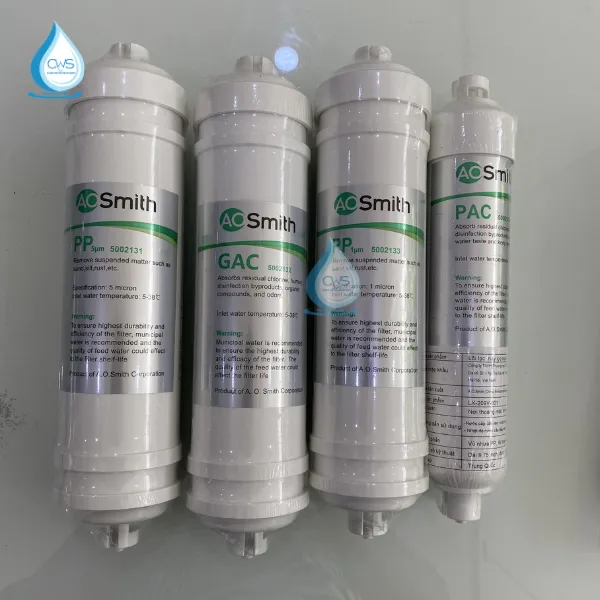 Hình Ảnh Thực Tế Combo Lõi Lọc Nước AO Smith 5 Lõi (Trừ RO) Hình Ảnh Thực Tế Combo Lõi Lọc Nước AO Smith 5 Lõi (Trừ RO)