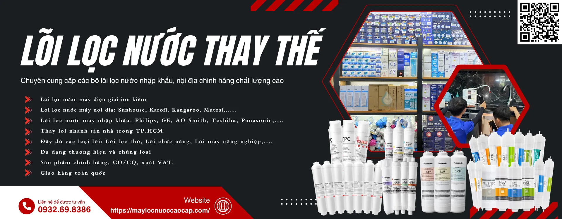 Lõi Lọc Nước Thay Thế Cho Các Dòng Máy Bán Tại Clean Water Solutions