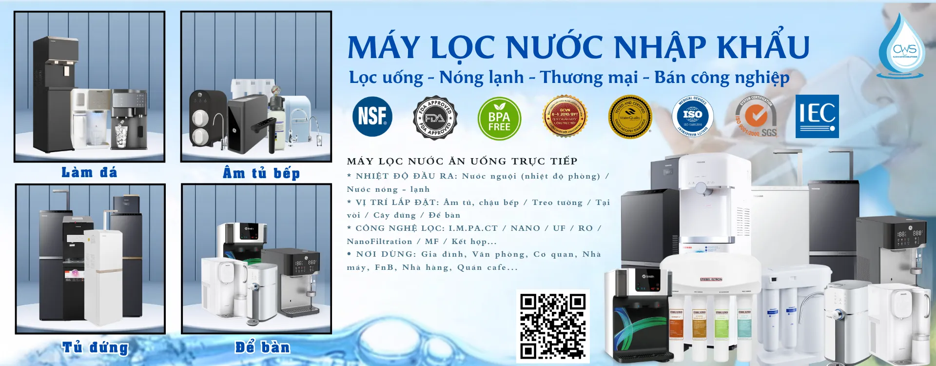 Máy Lọc Nước Nhập Khẩu Tại Clean Water Solutions