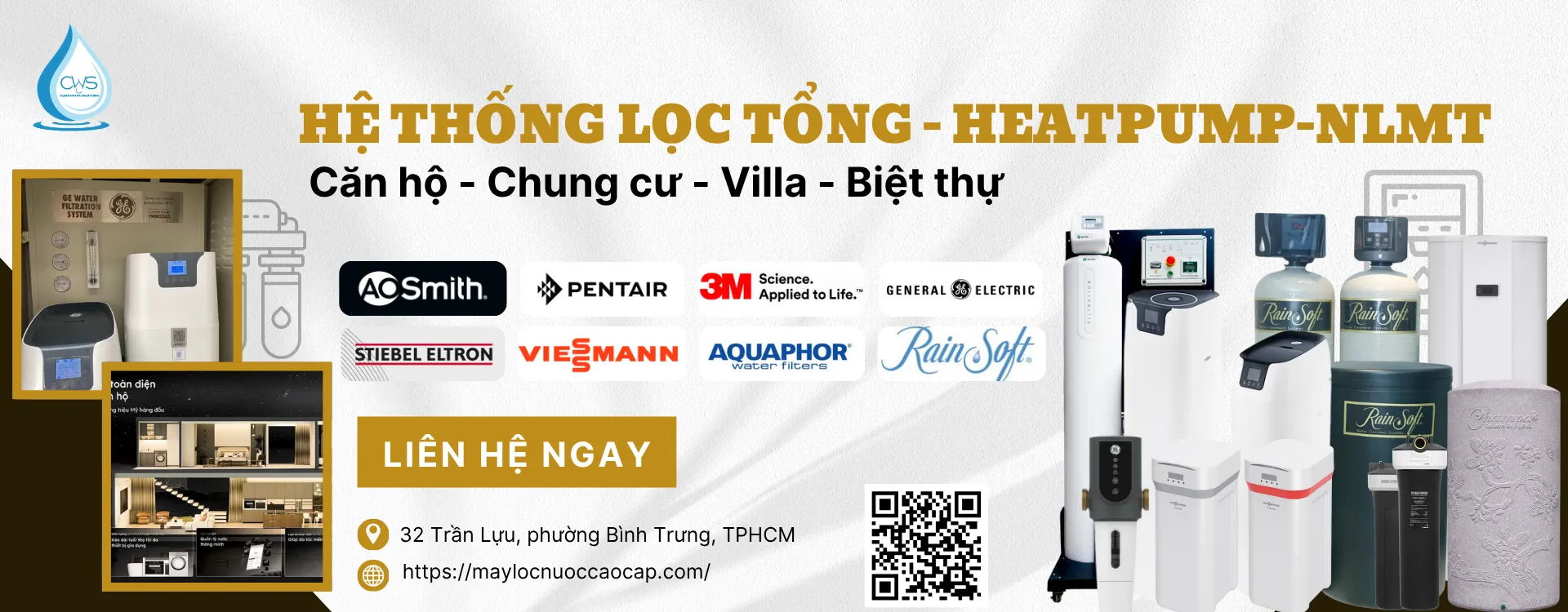 Banner Hệ Thống Lọc Tổng Chính Hãng Tại CWS