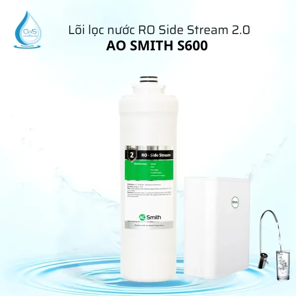 Lõi Lọc Nước AO Smith S600 Chính Hãng - Lõi RO Side Stream 2.0 Lõi Lọc Nước AO Smith S600 Chính Hãng - Lõi RO Side Stream 2.0