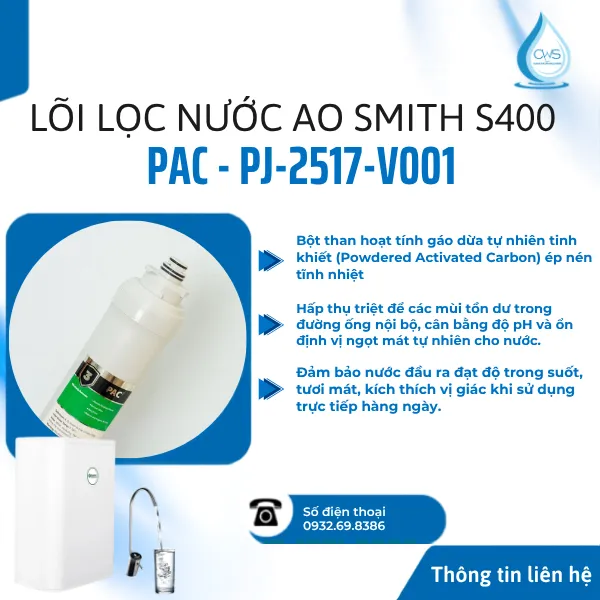 Lõi Lọc PAC (Mã Lõi_ PJ-2517-V001)