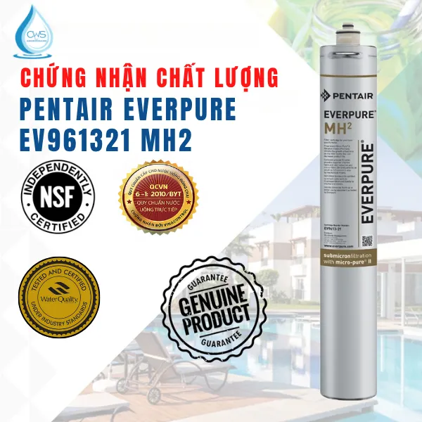 Các Chỉ Tiêu Khẳng Định Chất Lượng Của Lõi Lọc Nước Pentair Everpure MH2