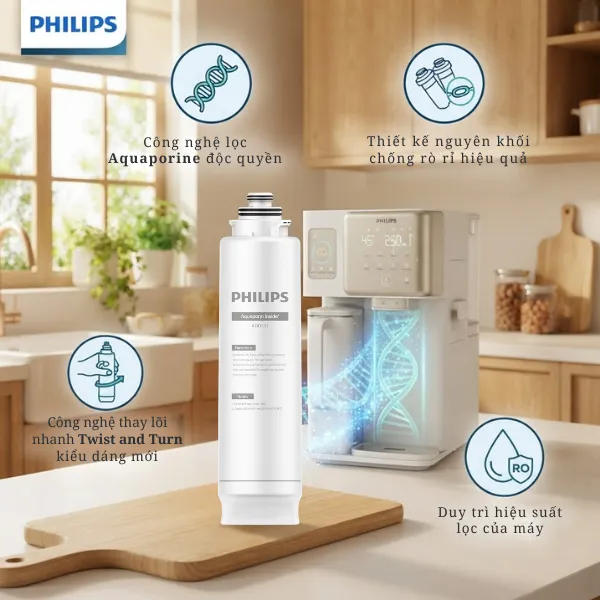 Máy Lọc Nước Philips ADD6922_CG Có Bao Nhiêu Lõi? Vị Trí Lõi Ở Đâu?