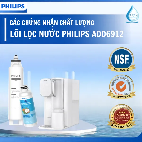 Tiêu Chuẩn Và Chứng Nhận Liên Quan Đến Chất Lượng Lõi Lọc Nước Philips ADD6912